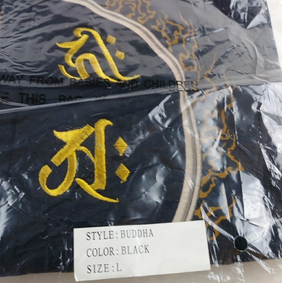 DISTRICT 81-3 L/S Black Jacket Buddha Multi Sz's - Picture 7 of 8